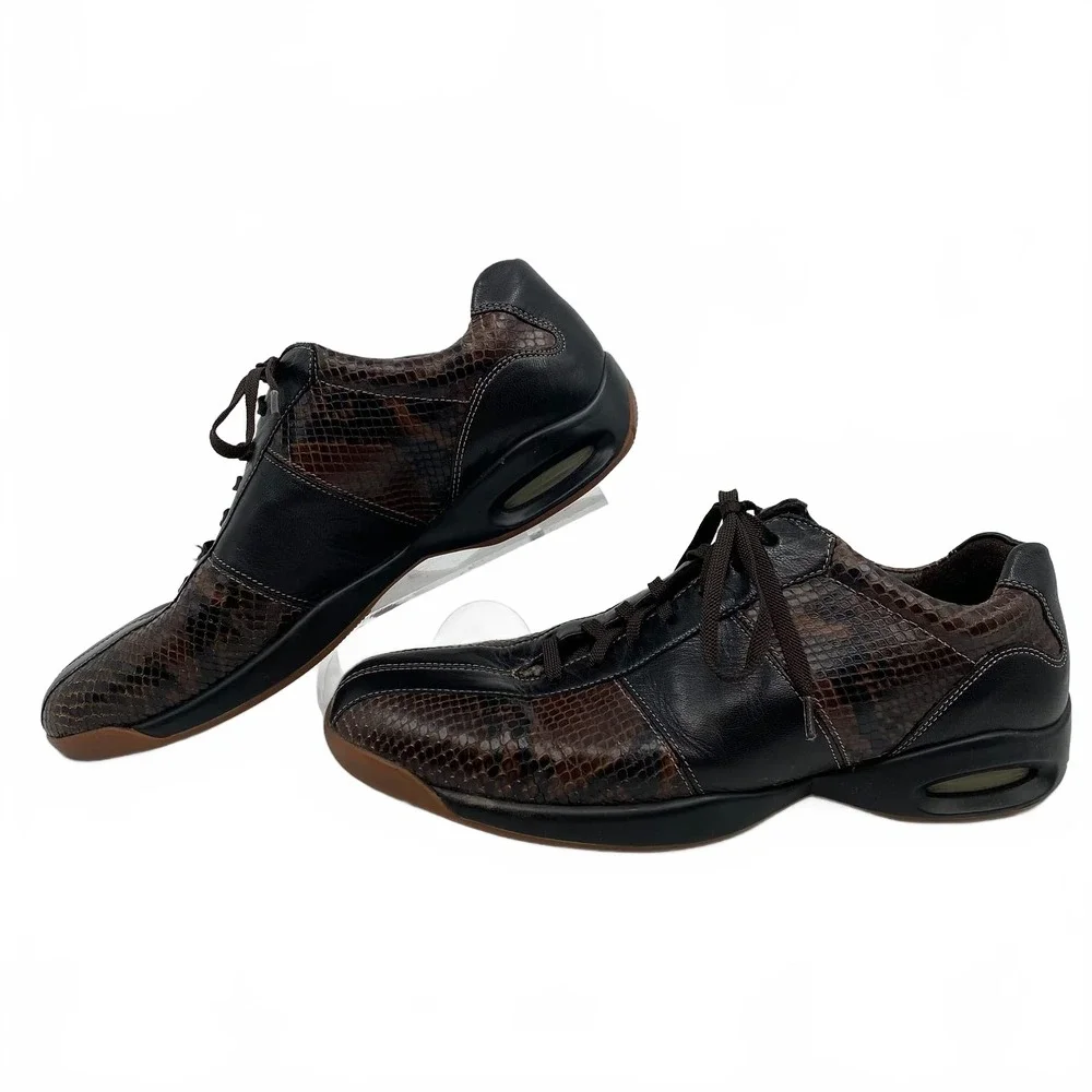 Cole Haan Brown Black Snakeskin Sneakers | Men’s US 9.5